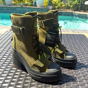 Converse Chuck Taylor All Star GR 82  Heel Boot 'Dark Moss' Size 5 568815c